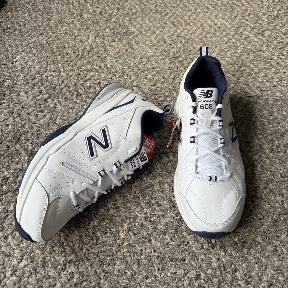 New Balance 608 Mens Walking Work Shoes Size 14 4E White Slip Resistant NEW